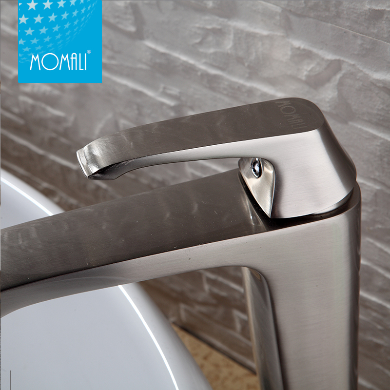 Momali Bathroom Basin Artistic Brass Faucet 