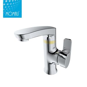 New design bathroom brass white faucet wash basin mixer tap